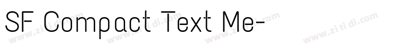 SF Compact Text Me字体转换